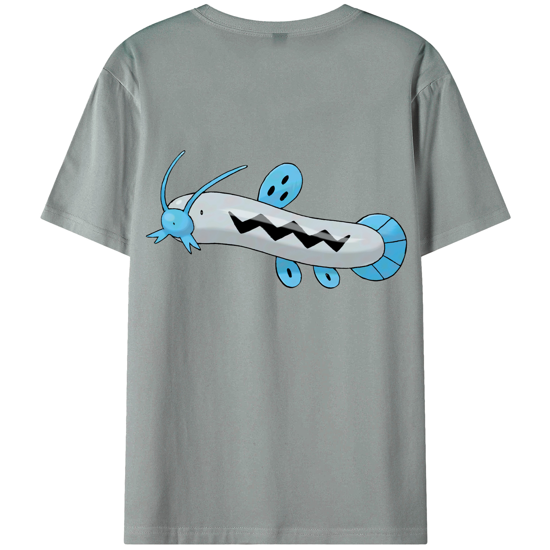（画像用） ポケットモンスター Pokémon 綿100％ メンズ半袖Tシャツ（バックプリント） 通気性